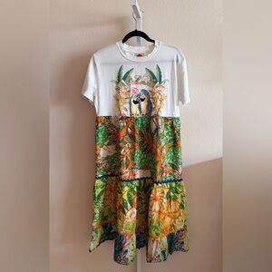 FARM Rio Multicolor Amazonia T-Shirt Dress